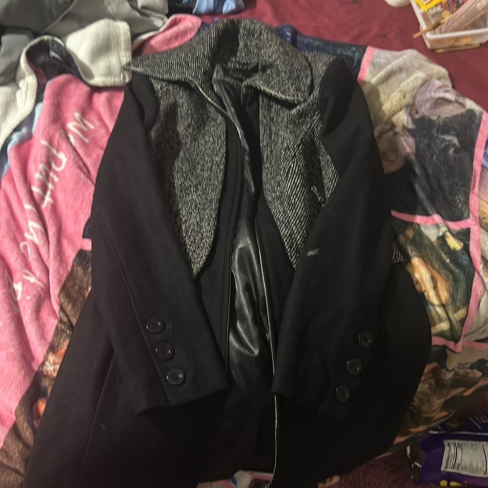 Long black coat-Size M